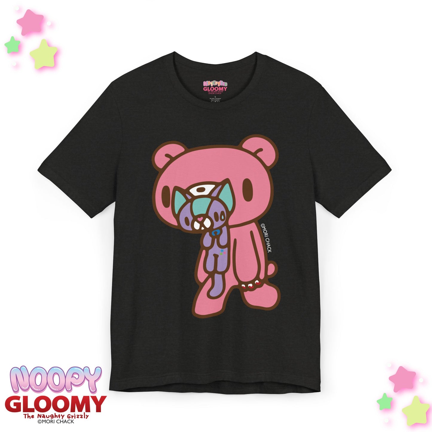 Gloomy Bear x Magical Noopy -  Unisex Tee Shirt [STANDING - LAVENDER]