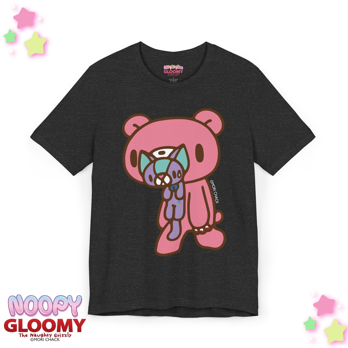 Gloomy Bear x Magical Noopy -  Unisex Tee Shirt [STANDING - LAVENDER]