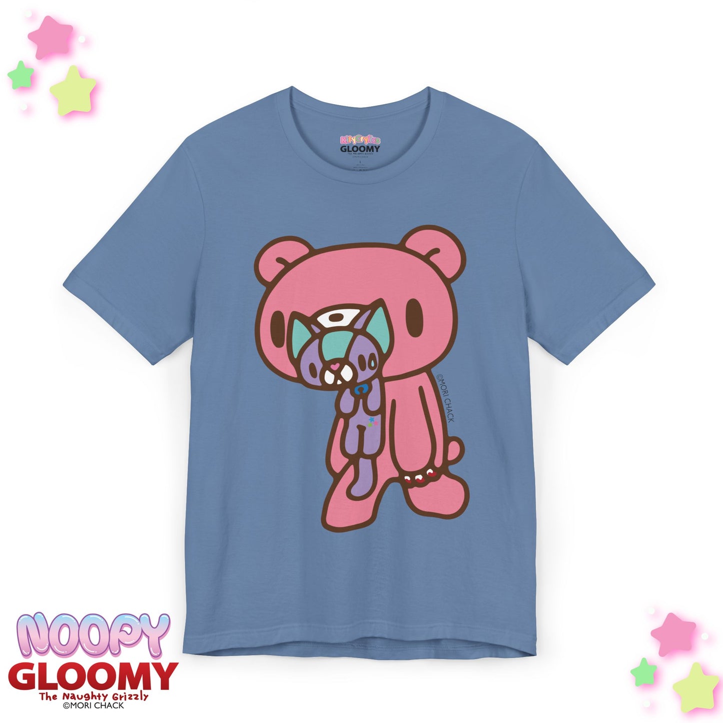 Gloomy Bear x Magical Noopy -  Unisex Tee Shirt [STANDING - LAVENDER]