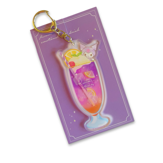 Sanrio Emotional Sky Drink [Kuromi] Acryic Keychain