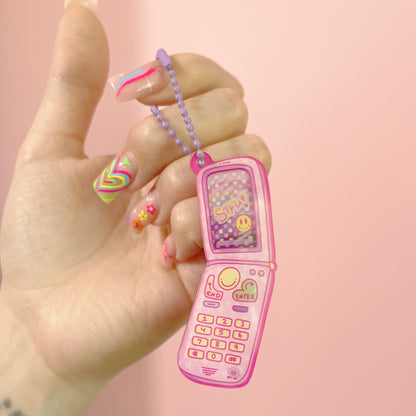 STFU Cellular Phone Kawaii 3D Acrylic Keychain