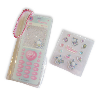 Sanrio Kawaii Glittery Phone Acryic Keychain