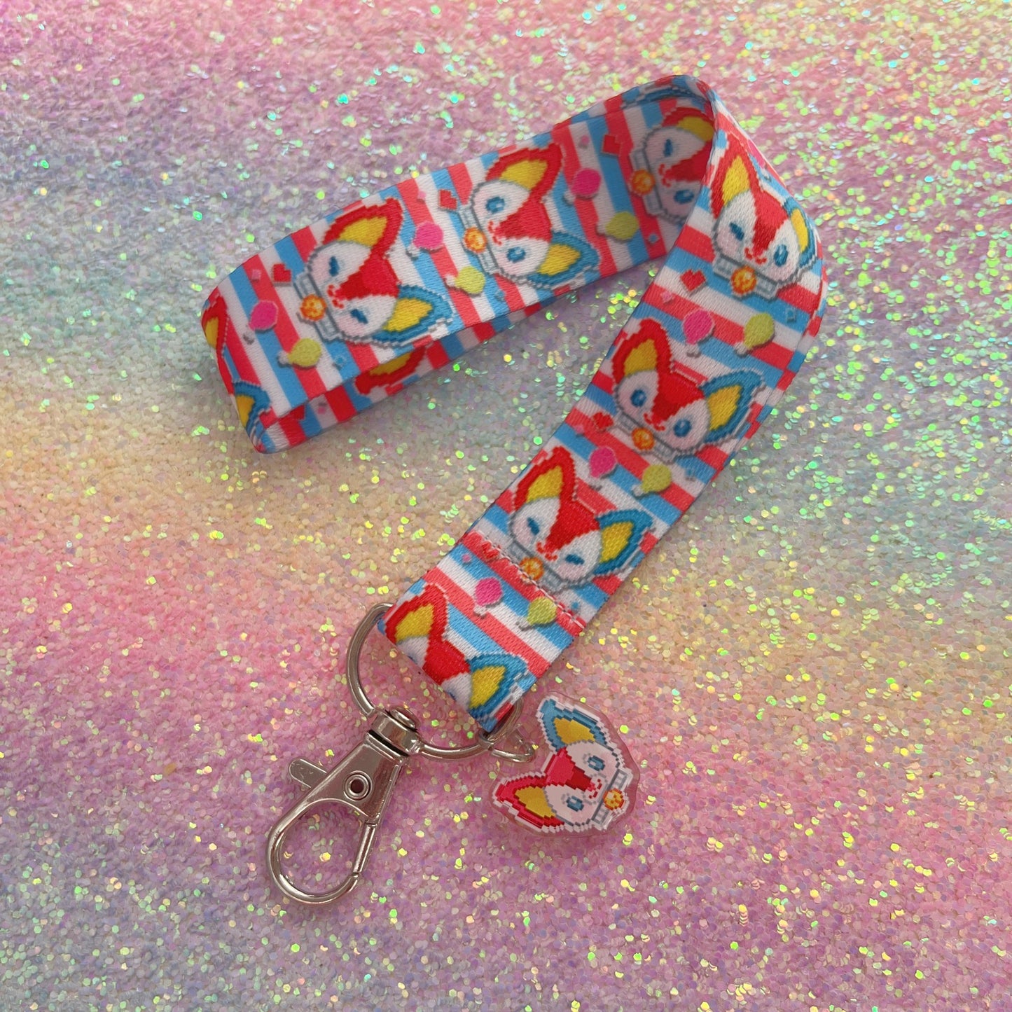 Pixel Noopy Wristlet Lanyard [Multiple Styles]