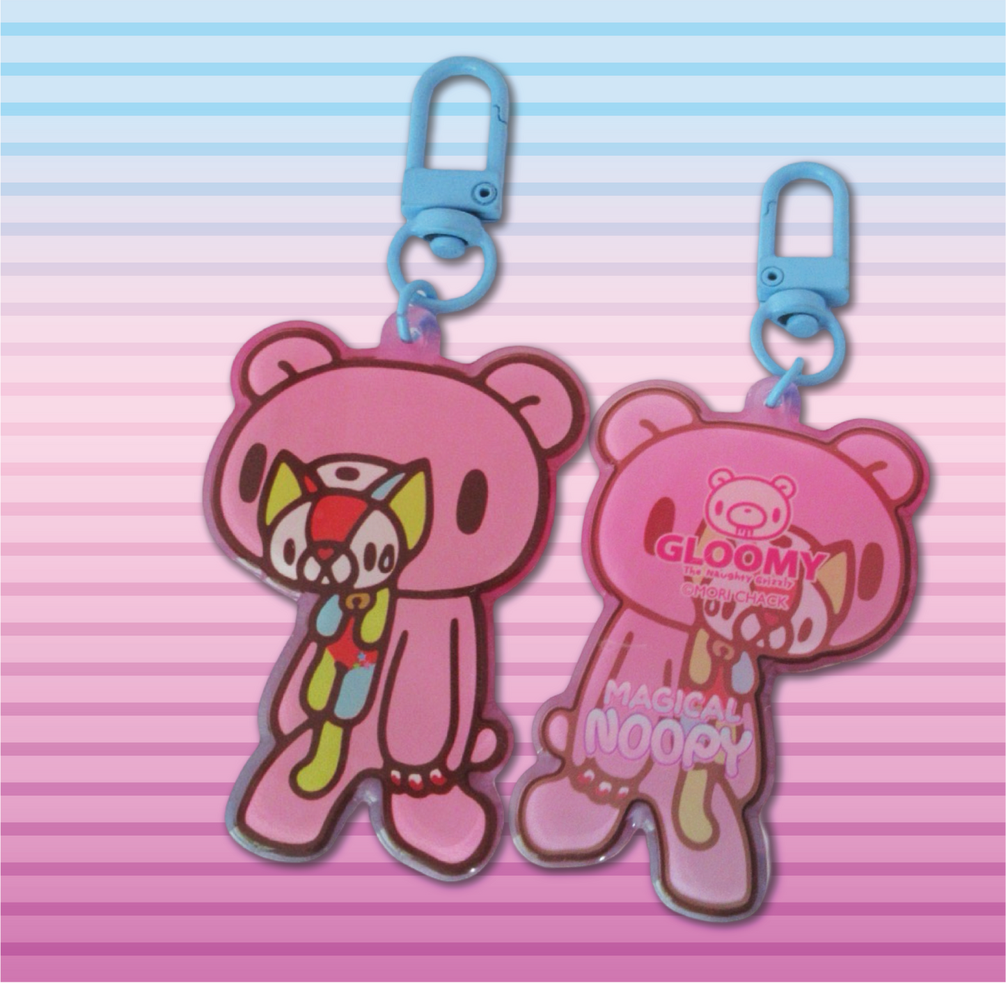 Noopy & Gloomy Bear! [Standing] - Acrylic Keychain