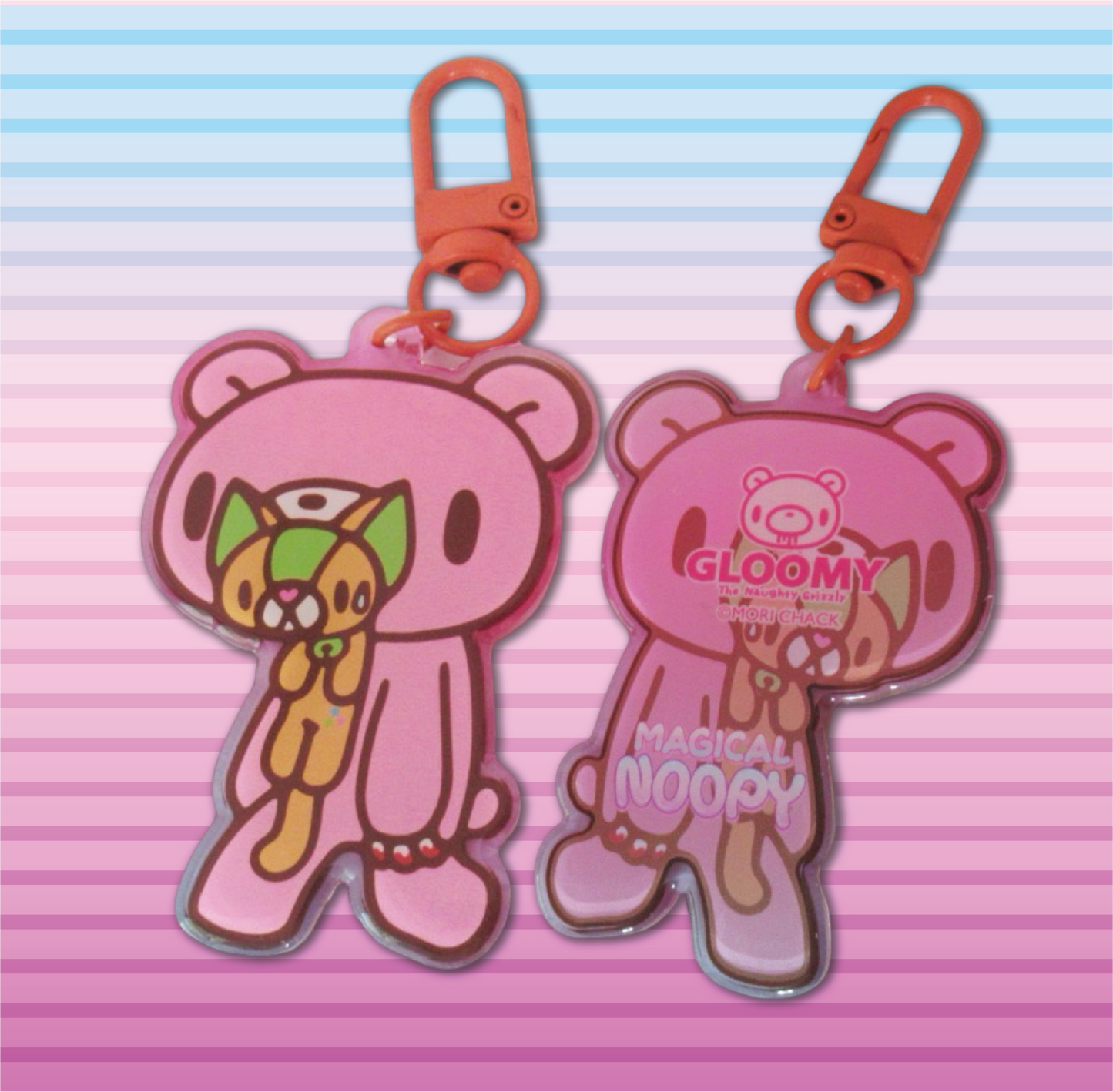 Noopy & Gloomy Bear! [Standing] - Acrylic Keychain