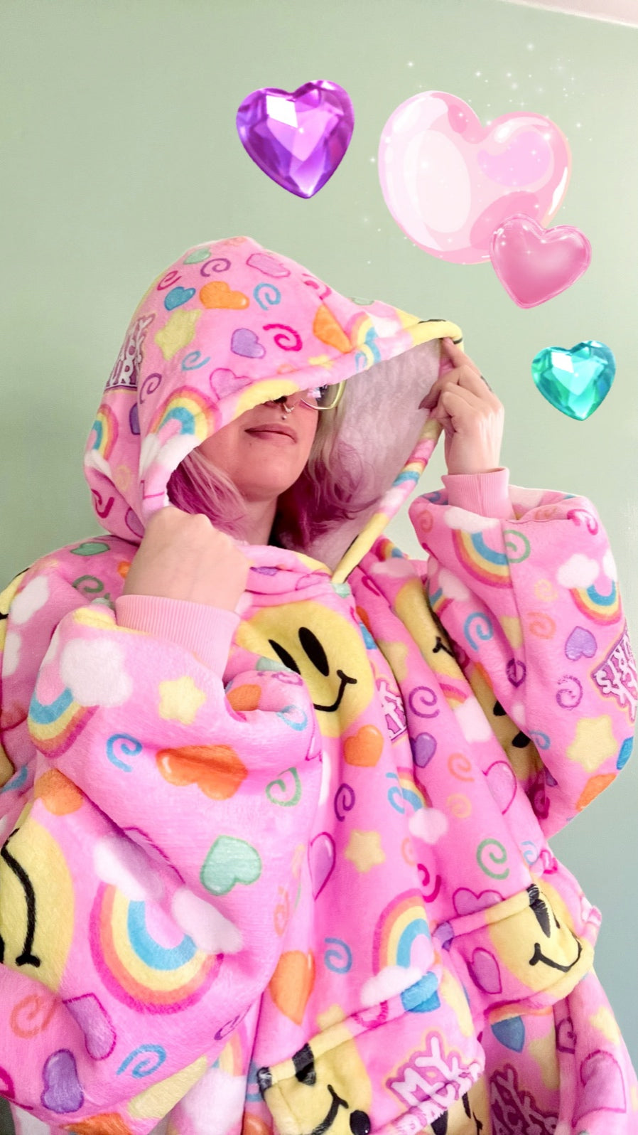 My Back Hurts [PINK] Jumbo Blanket Hoodie [HOLIDAY SALE]