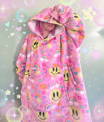 My Back Hurts [PINK] Jumbo Blanket Hoodie [HOLIDAY SALE]