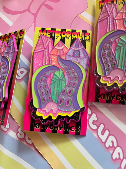 Stragglers Sale! Metropolis 3” Enamel Pin