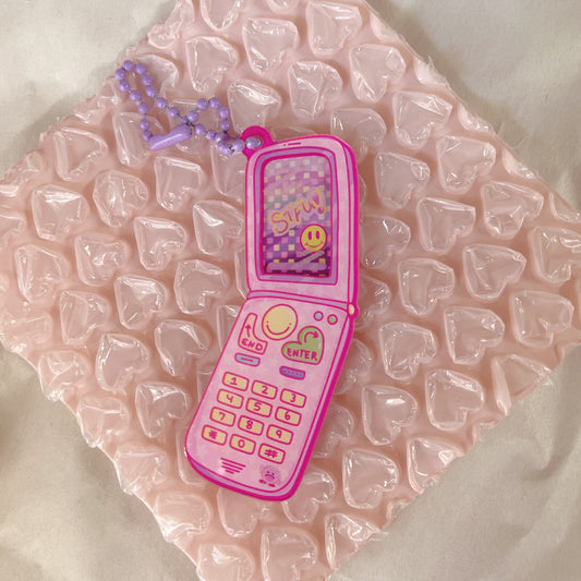 STFU Cellular Phone Kawaii 3D Acrylic Keychain [SALE]