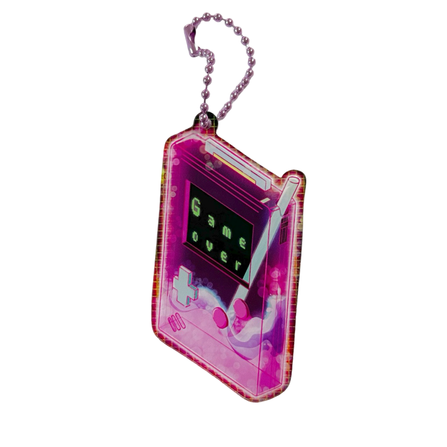 Game Over Z Vaporwave Acrylic Keychain