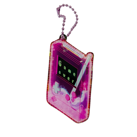 Game Over Z Vaporwave Acrylic Keychain