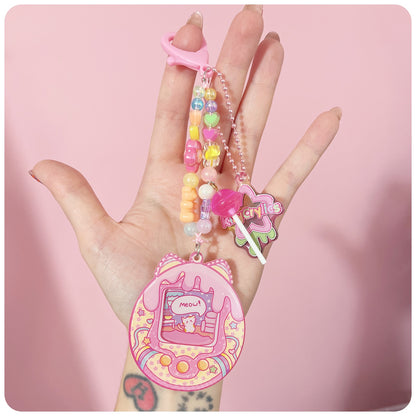 Meowagotchi Acrylic Kawaii Bag Charm