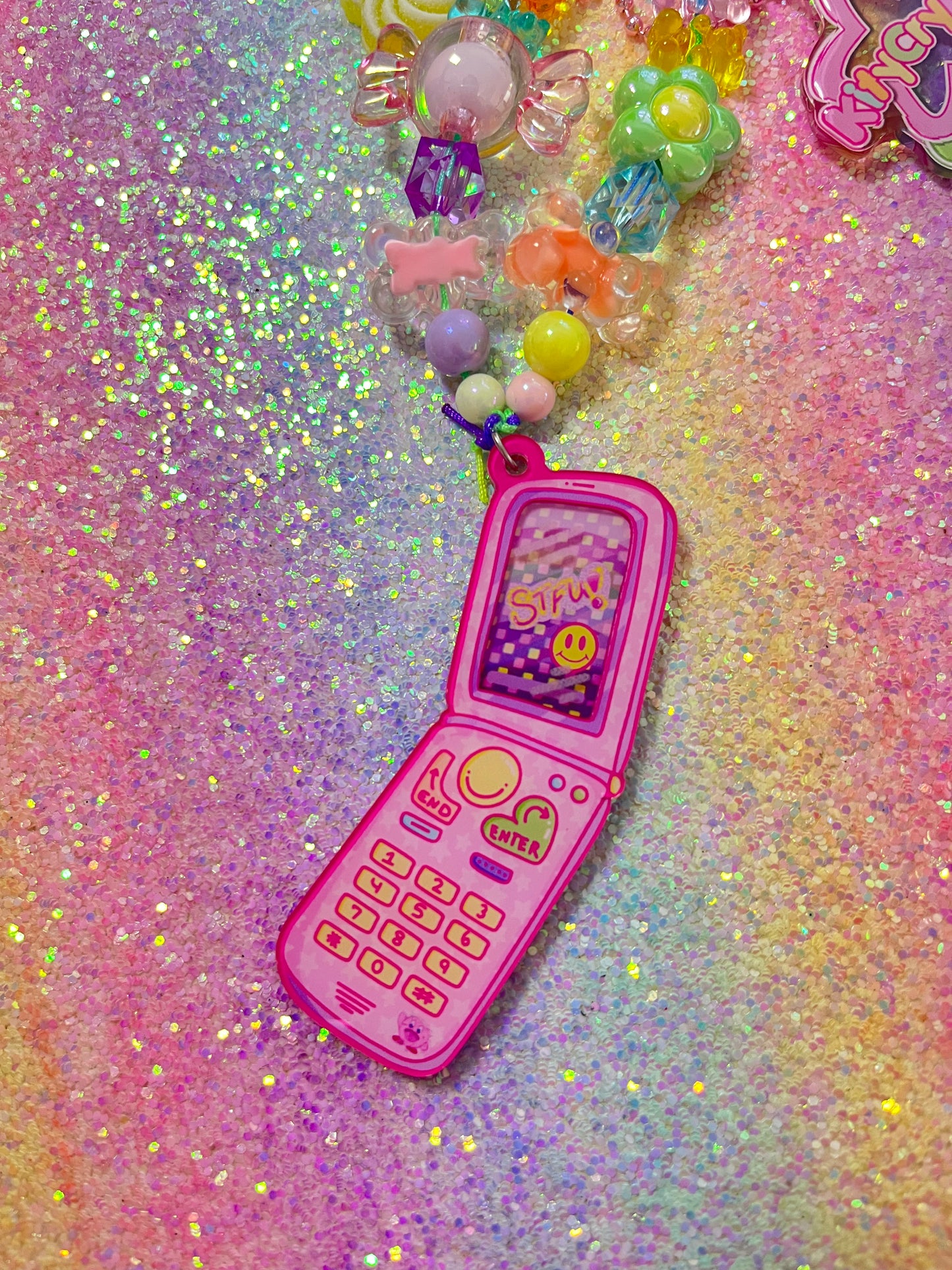 STFU Cellular Phone Kawaii Bag Charm [B]