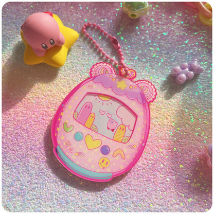 Magic Kirby Dreamland Tamagotchi Kawaii 3D Acrylic Keychain