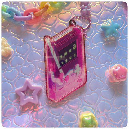 Game Over Z Vaporwave Acrylic Keychain