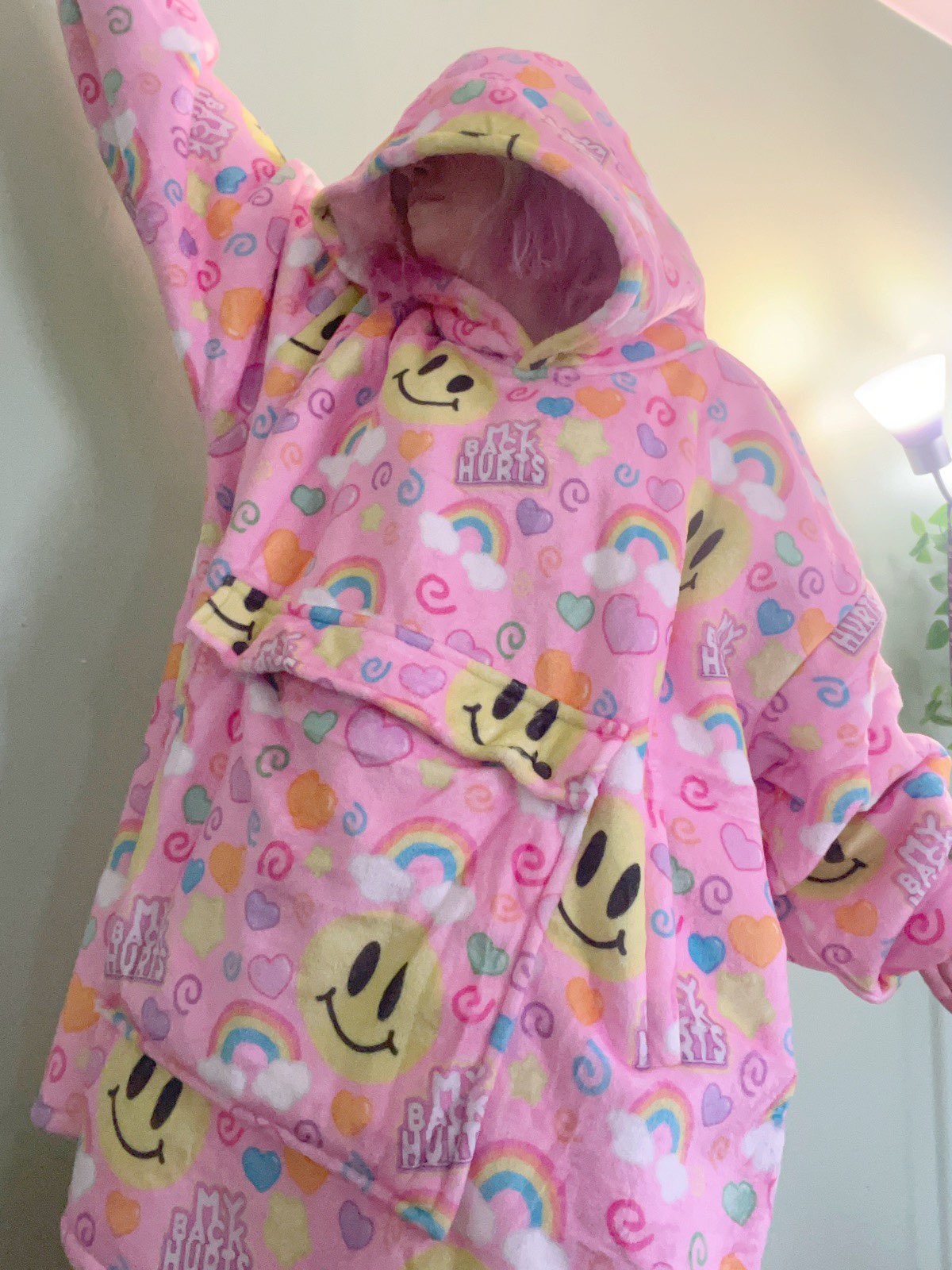 My Back Hurts [PINK] Jumbo Blanket Hoodie [HOLIDAY SALE]