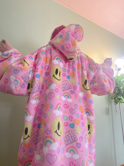 My Back Hurts [PINK] Jumbo Blanket Hoodie [HOLIDAY SALE]