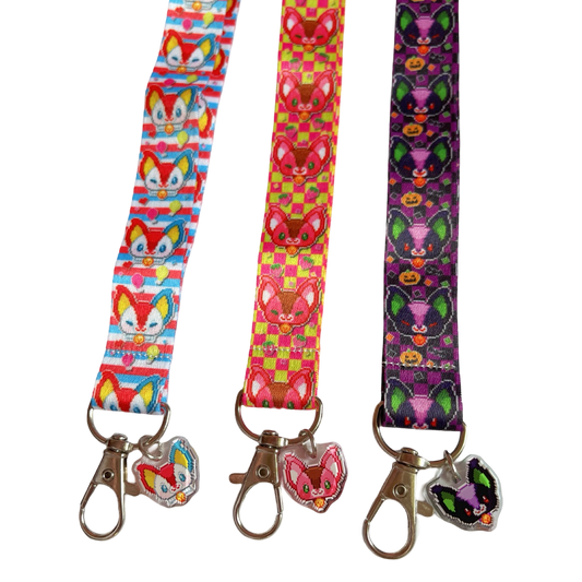 Pixel Noopy Wristlet Lanyard [Multiple Styles]