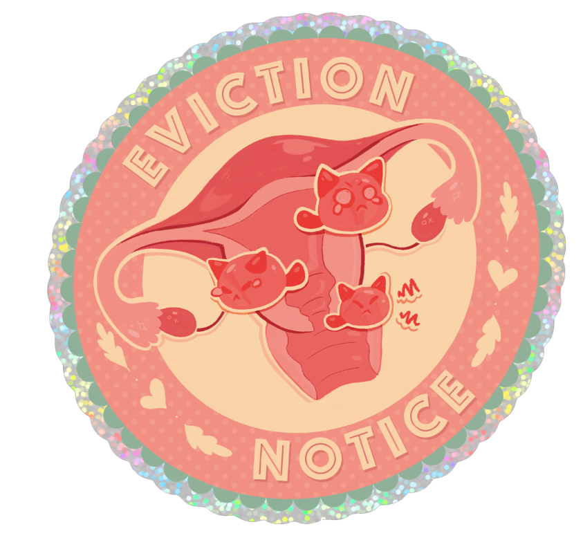 FUNDRAISER: Eviction Notice Holographic Sticker