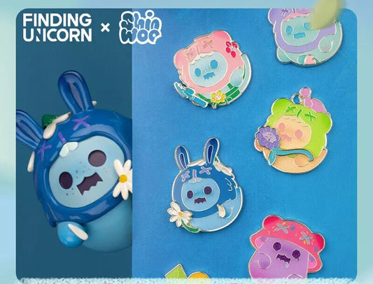 ShinWoo x Finding Unicorn Secret Bear Garden Blind Box Badge