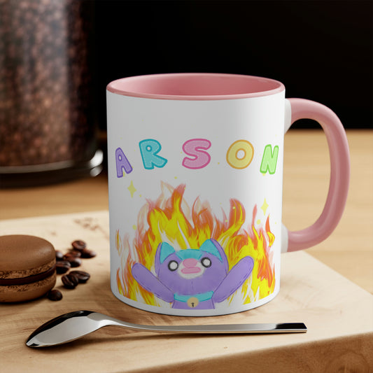 Cursed "Arson" Noopy - Two Tone Ceramic Mug