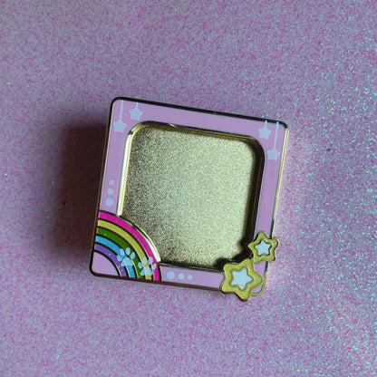 Mini Enamel Photo Frame Pin or Magnet