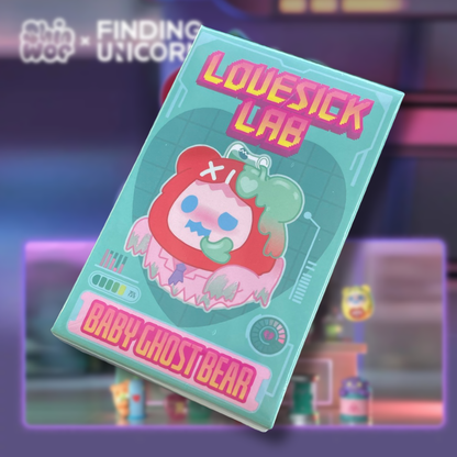 Shinwoo x Finding Unicorn Baby Ghost Bear Lovesick Lab Blind Box Figure [OPEN BOX]