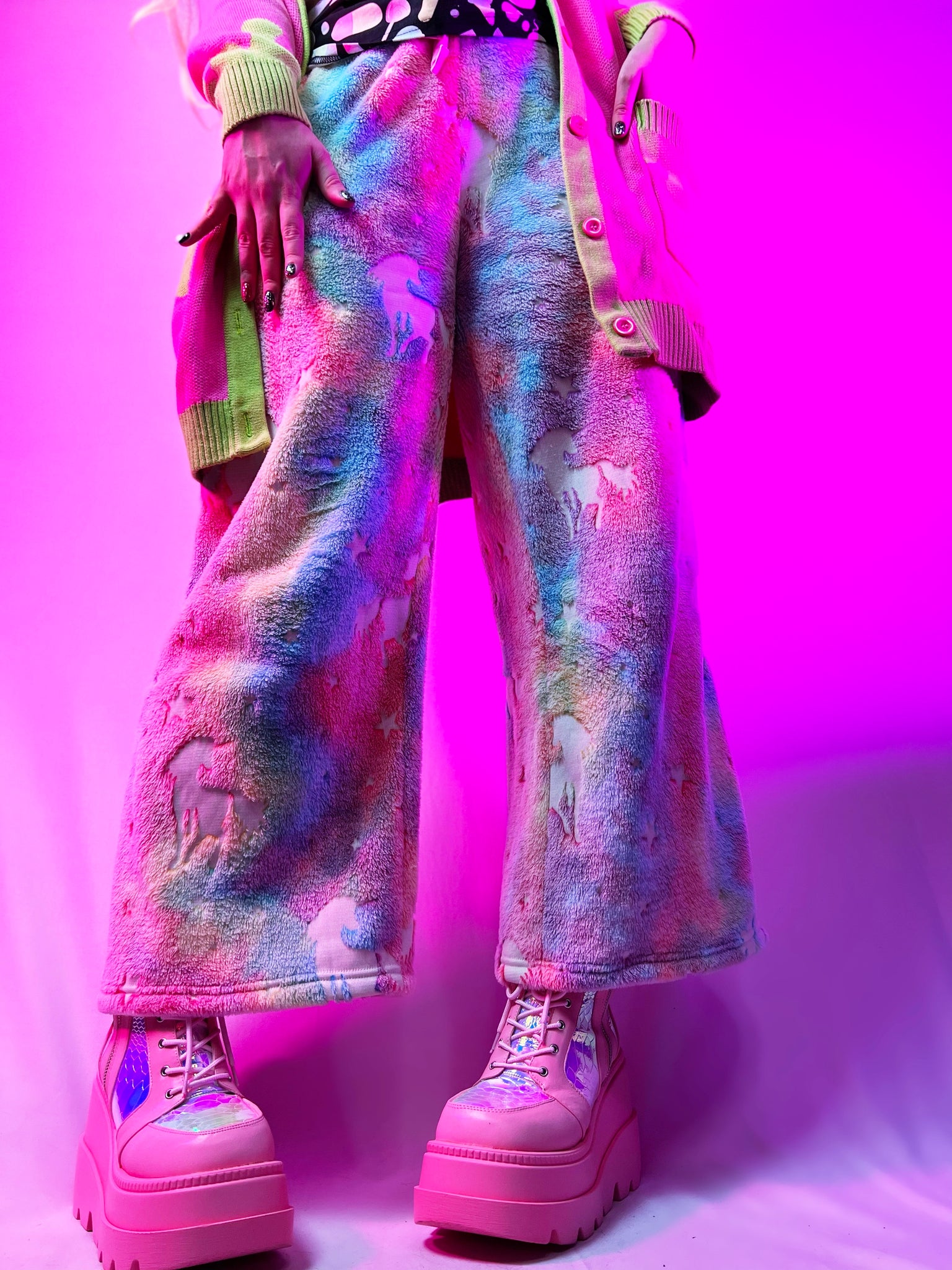 Pink Rainbow Unicorn Mens Pajama Pant ComfortSoft Cotton Printed Lounge  Pants with Drawstring and Pockets
